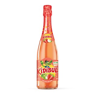 Kidibul Dětský šumivý nápoj jablko jahoda 99%