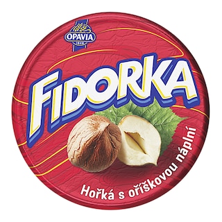 Opavia Fidorka hořká s oříškovou náplní