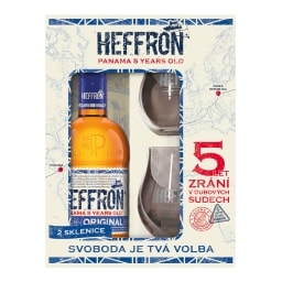 Heffron Original Rum 38% + 2 skleničky