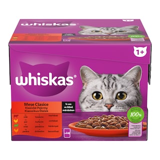 Whiskas Kapsičky Klasické pokrmy ve šťávě