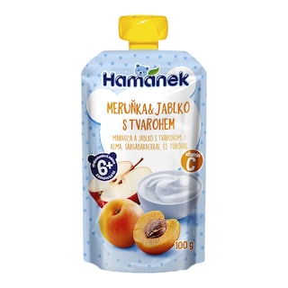 Hamánek Kapsička meruňka, jablko s tvarohem
