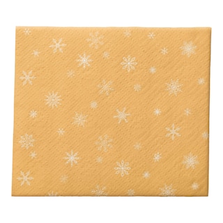 Ubrousky vánoční zlaté a bílé 3vrstvé