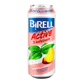Birell Active s příchutí zelený čaj & broskev