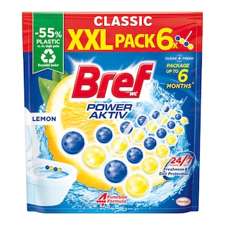 Bref Power Aktiv Lemon tuhý WC blok