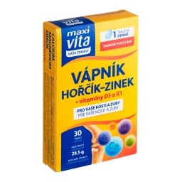 Maxi Vita Vápník, hořčík, zinek + vitamin D3, K1