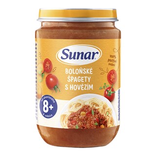 Sunar Příkrm špagety s boloňskou omáčkou 8m+