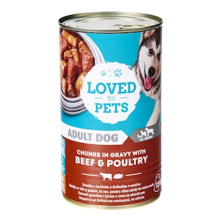 Albert krmivo pro psy hovězí a drůbeží v omáčce