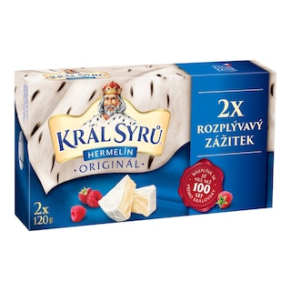 Král Sýrů Hermelín originál, duopack