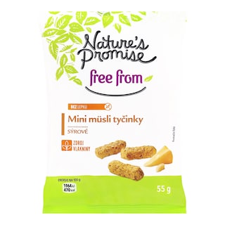 Nature's Promise Müsli tyčinky sýrové bez lepku