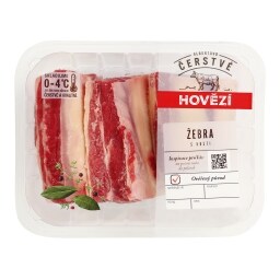 Hovězí žebra s kostí