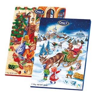 Adventní kalendář čokoládový, různé druhy