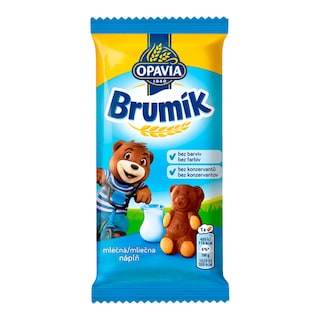 Opavia Brumík s náplní mléčnou