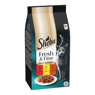 Sheba Kapsička Fresh&Fine mix kuře, krůta, kachna