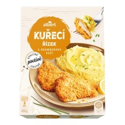 Albert Kuřecí řízek s bramborovou kaší
