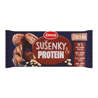 Emco Ovesné sušenky s proteinem a čokoládou