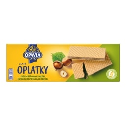 Opavia Zlaté oplatky lískooříšková náplň