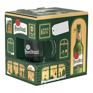 Pilsner Urquell světlý ležák set se sklenicí