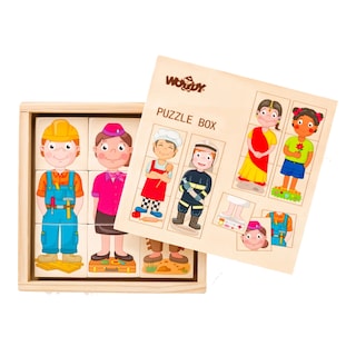 Woody Puzzle Lidé a povolání z celého světa