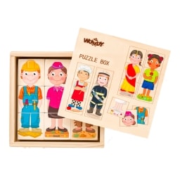 Woody Puzzle Lidé a povolání z celého světa