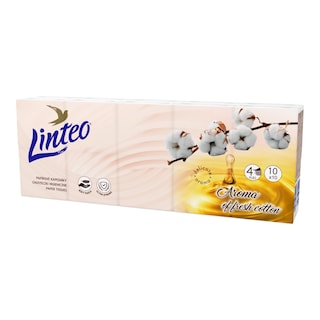 Linteo Papírové kapesníky Bavlna 4 vrstvy