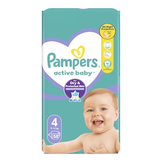 Pampers Active Baby pleny Maxi, velikost 4