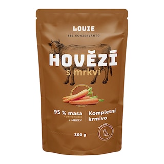 Louie Kapsička hovězí s mrkví a vitamíny