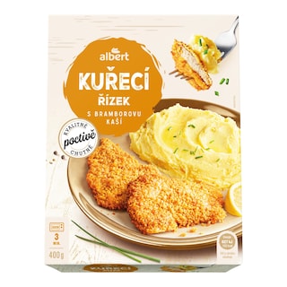 Albert Kuřecí řízek s bramborovou kaší