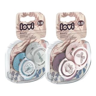 LOVI Dudlík silikonový dynamický BOTANIC 6-18m