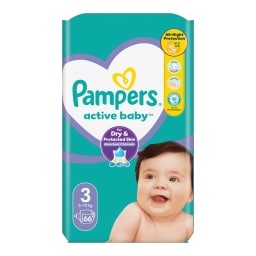 Pampers Active Baby pleny velikost 3