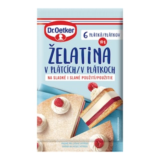 Dr. Oetker Želatina v plátcích
