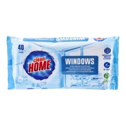Clean Home Vlhčené čístící ubrousky na okno