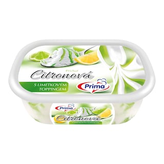 Prima Zmrzlina citronová s limetovým toppingem