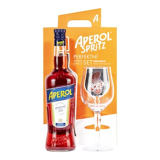 Aperol Bitter 11% se sklenicí