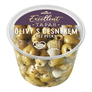Albert Excellent Tapas Olivy s česnekem