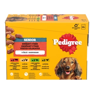 Pedigree Kapsička Senior mix výběr v želé