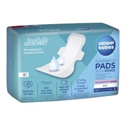 Canpol babies Poporodní vložky s křidélky noční
