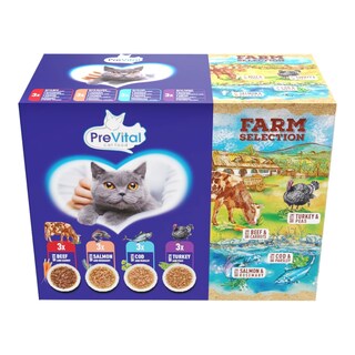 Prevital Farm Selection mix masa a ryb v omáčce