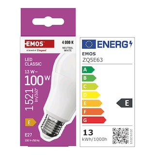Emos LED CLS A60 13W E27 neutrální bílá