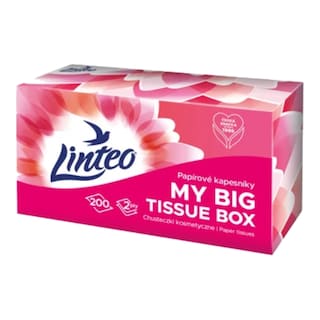 Linteo Papírové kapesníky box 3 vrstvé