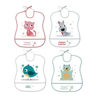 Canpol babies Plastový bryndák CUTE ANIMALS
