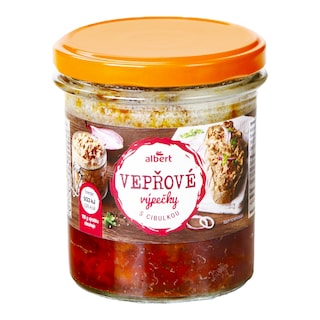 Albert Vepřové výpečky s cibulkou