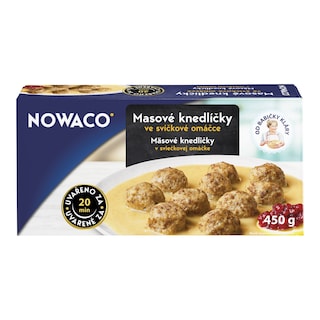 Nowaco Masové knedlíčky ve svíčkové omáčce