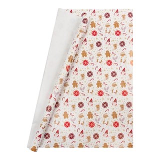 Albi balicí papír vánoční motiv na bílém pozadí