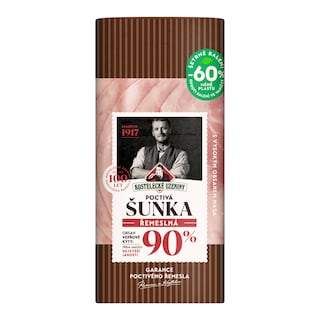 Kostelecké Uzeniny Poctivá řemeslná šunka