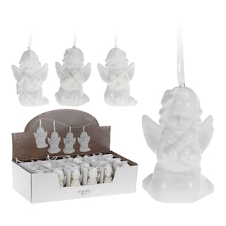 Dekorace Anděl bílý 9 cm