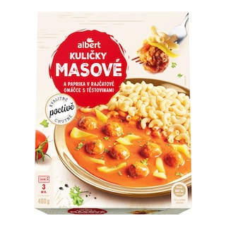 Albert Masové kuličky s rajčatovou omáčkou