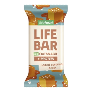 LifeFood Lifebar Oat snack slaný karamel