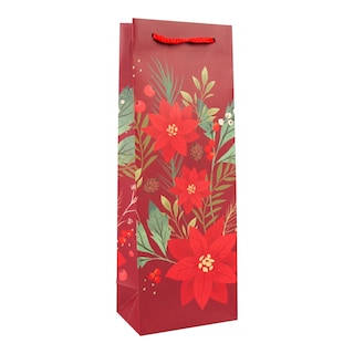 Albi Dárková taška L dekor vánoční růže