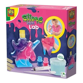 Ses výroba slizu barevný jednorožec v tubě