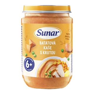Sunar Batátová kaše s krůtím masem 6m+